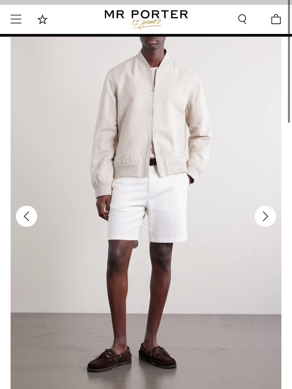 MR Porter
Linen and Cotton-Blend Bomber Jacket